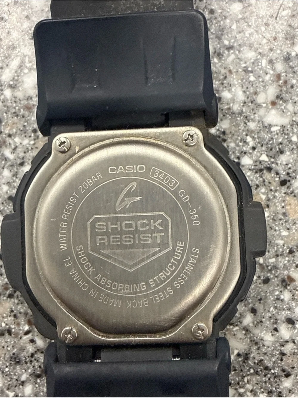 Casio Black Digital G-Shock Resin Watch